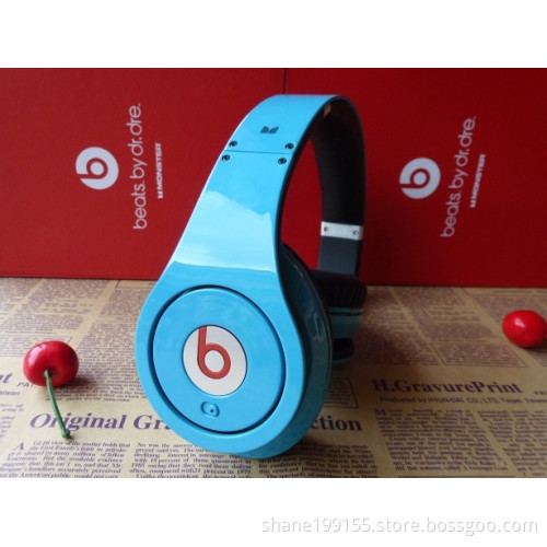 Professional Headphone Computer headphones Noise Reducing Studio in light blue